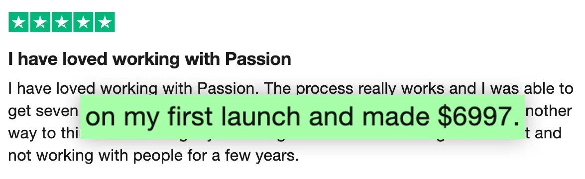 Creator success message